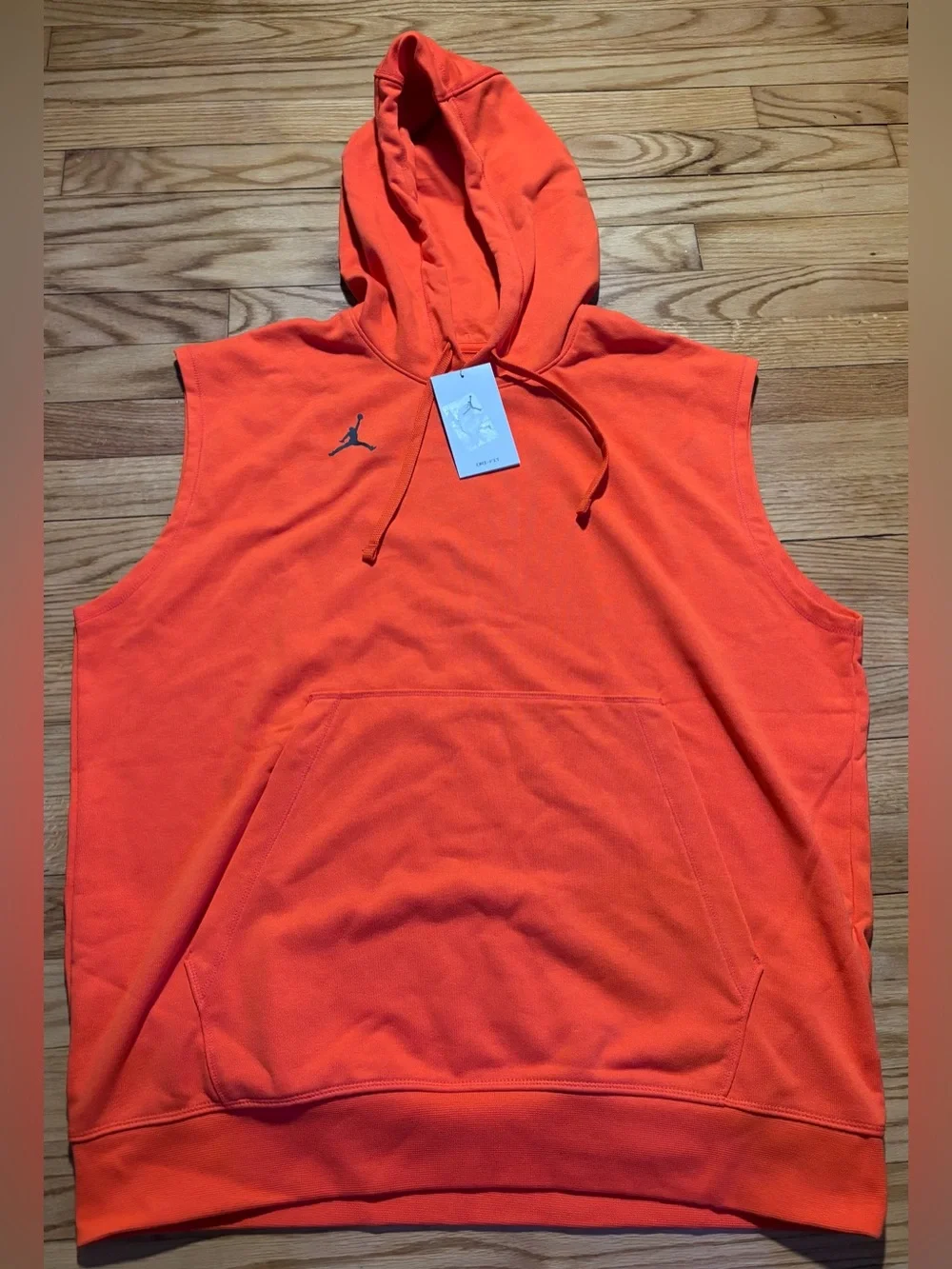 NIKE JORDAN JUMPMAN DRI FIT SLEEVELESS HOODIE Men’s Sz Large New!!